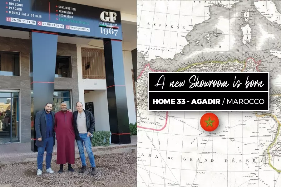 Lo showroom di Gieffe ad Agadir, in Marocco