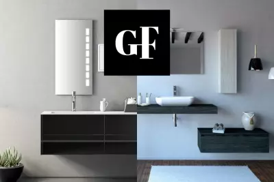 Wall-hung bathroom furniture by Gieffe