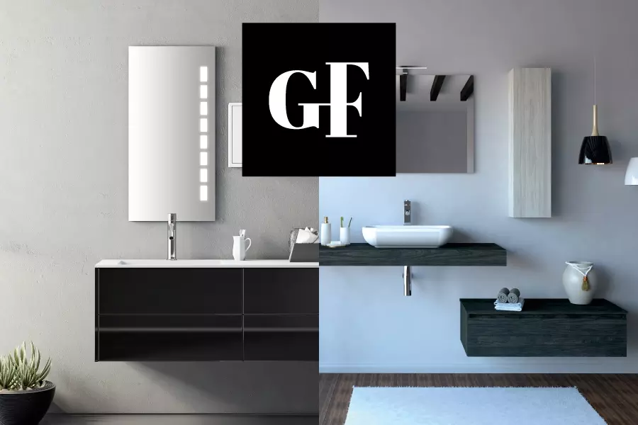 I bagni Gieffe con mobili sospesi