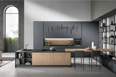 Cucina con isola centrale